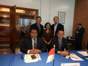 Delegasi ALFI, Kris Kanter (Penasihat ALFI), Ketum ALFI Yukki N Hanafi, Koordinator ALFI Se-Sumatera Khairul Mahalli, Aryanti Adisoediro (Wakil Ketum), dan Direktur ALFI Institute. (ist)