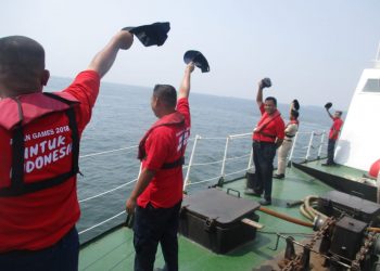 Empat Kapal Patroli Kawal Obor Asian Games