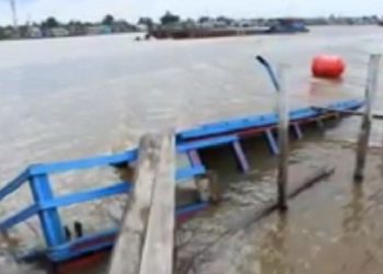 Sore Tadi, KM Usaha Baru Tenggelam di Sungai Kapuas