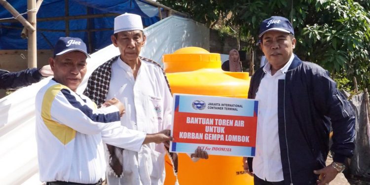 JICT Bantu Palu dan Lombok RP 500 Juta