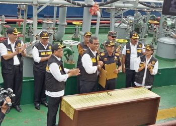 Hubla & Bea Cukai MoU Pengawasan Lalu lintas Barang di Perairan Batam