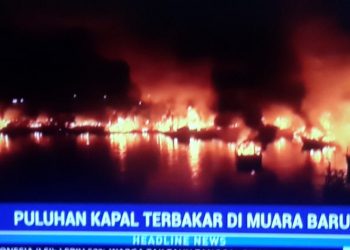 Kemenhub & Pelindo II Siapkan Kapal Bantu Pemadaman Puluhan Kapal Terbakar di Muara Baru