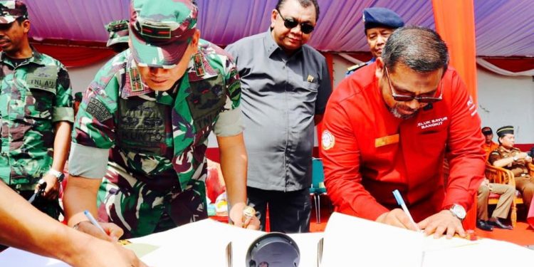 Teluk Bayur Bangkit Teken MoU dengan Korem Wirabraja