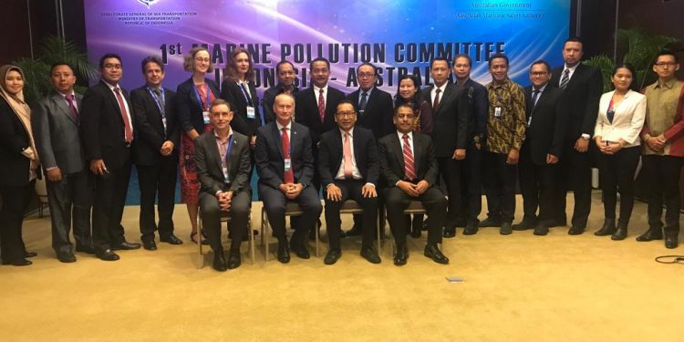 Hubla-AMSA Bahas SOP Penanggulangan Pencemaran di Laut