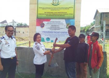 OP Belawan Gelar Padat Karya Bangun Rumah Dinas