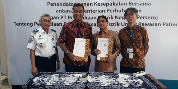 Kemenhub-PLN Teken Kesepakatan Pasokan Listrik untuk Patimban