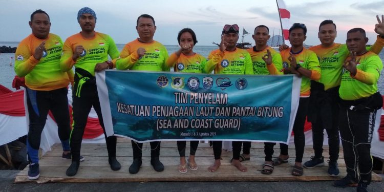 Penyelam Kemenhub Ikut Pecahkan Rekor Dunia