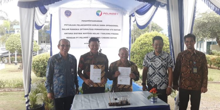 Hubla-Pelindo MoU Adendum Kerjasama Pemanfaatan Pengoperasian Stasiun VTS Batam