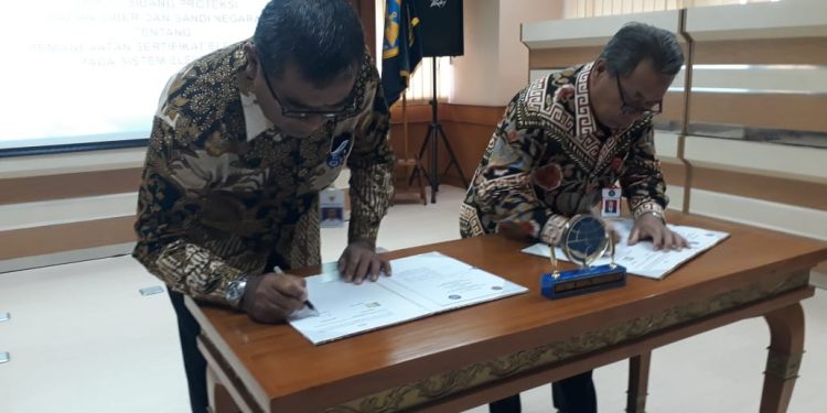 Hubla-BSSN MoU Pemanfaatan Sertifikat Elektronik
