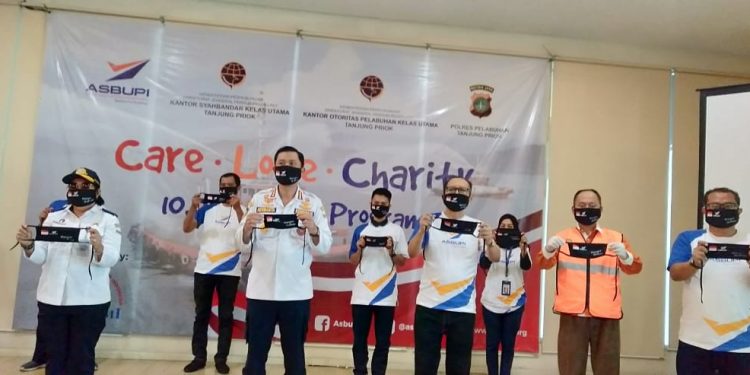 ASBUPI Bagikan 10 Ribu Masker Kepada Stakeholder Pelabuhan