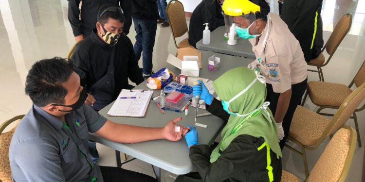 Karyawan MNP Lakukan Rapid Test