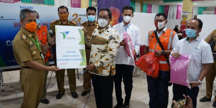 1000 Sembako Bantuan Pelindo IV Diserahkan ke Gubernur Sulsel