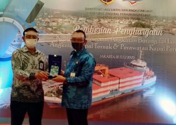 Pelni Raih Penghargaan Load Factor Terbanyak Angkutan Ternak