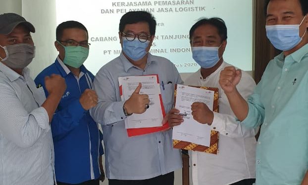 MTI-Pelindo Tanjung Pandan Teken Kerjasama Layanan Logistik
