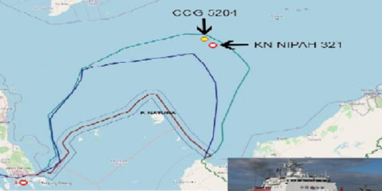 KN Pulau Nipah 321 Usir Kapal China Dari ZEI
