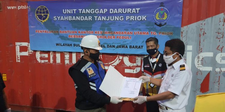 Lewat KM Gunung Dempo, Syahbandar Priok Salurkan Bantuan ke Mamuju