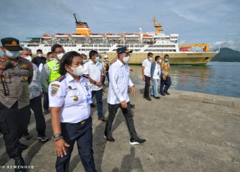 Prokes Bagus, Menhub Minta Semua Mendukung Pembangunan Pelabuhan Baru di Ambon