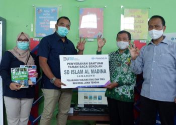Pelindo III Resmikan Taman Baca Digital SD Almadina Semarang
