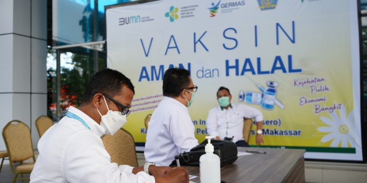 Pelindo IV Kerjasama Dengan KKP Suntik Vaksin Semua Karyawan