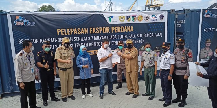 Direct Ekspor Perdana Rempah-rempah dari Sulteng