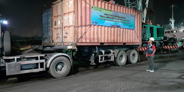 OP Perak Lepas Satu Kontainer Bantuan Kemanusiaan ke NTT & NTB