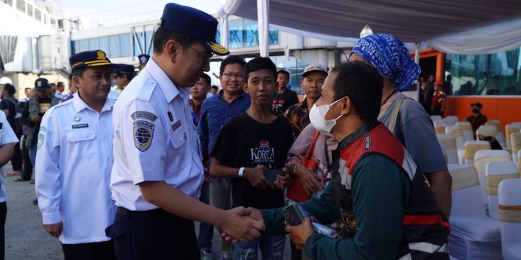Kapal Kedua Mudik Gratis Motor ke Semarang Dilepas Dirjen Hubla