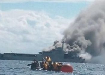 KRI Teluk Hading 538 Terbakar, Tak Ada Korban Jiwa
