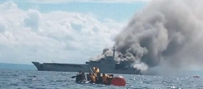 KRI Teluk Hading 538 Terbakar, Tak Ada Korban Jiwa