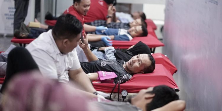 SPMT Gelar Donor Darah, 213 Orang Ikut Sumbang Darah