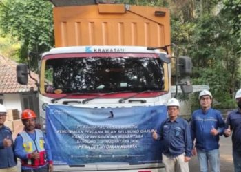 PT Krakatau Jasa Logistik Lakukan Pengiriman Perdana Bilah Selubung ke IKN