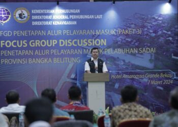 Kemenhub Segera Tetapkan Alur Pelayaran Masuk Pelabuhan Sadai
