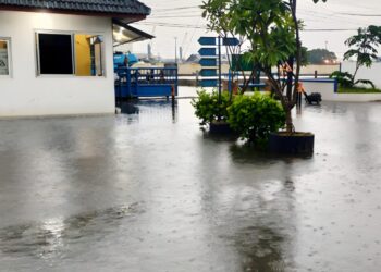 Banjir Kepung Kantor KSOP Tanjung Emas