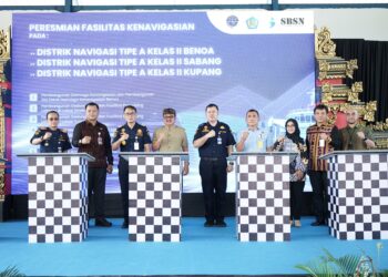 Di Bali, Dirjen Hubla Resmikan Pembangunan Sarana Prasarana Kenavigasian