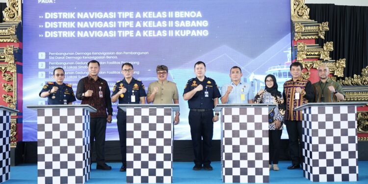 Di Bali, Dirjen Hubla Resmikan Pembangunan Sarana Prasarana Kenavigasian