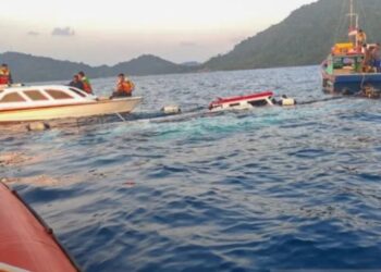 Kapal Tenggelam di Anambas, 3 Meninggal & 37 Penumpang Selamat
