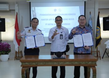 Kemenhub Teken Perjanjian Konsesi Pengusahaan WTDP Muara Pantai