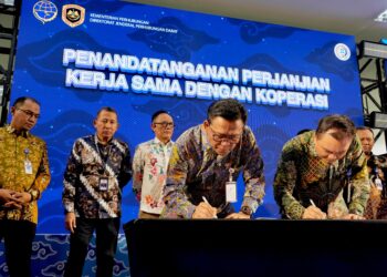 Hubdat-Koperasi Teken PKS Penggunaan Area UMKM di Terminal Liuwipanjang