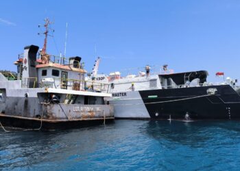 KPLP Amankan Kapal Tanpa Awak di Perairan Selatan Lembeh Utara