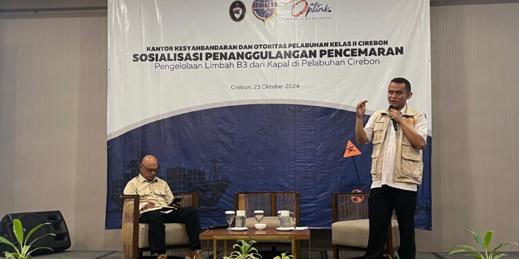 Tingkatkan Pengetahuan Pengelolaan Limbah B3, KSOP Cirebon Sosialisasi Penanggulangan Pencemaran