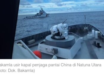 Lagi-lagi, Bakamla Usir Kapal China di Natuna