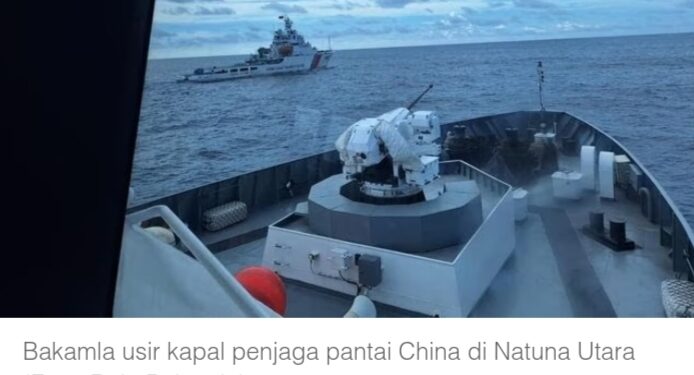 Lagi-lagi, Bakamla Usir Kapal China di Natuna