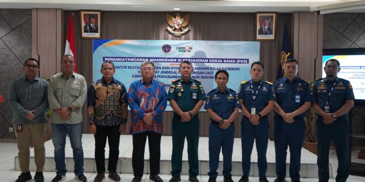 KSOP Cirebon – PT Cirebon Electric Power Teken Perjanjian Kerjasama Penggunaan Perairan TUKS