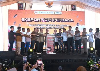 Ekspor Kopi Perdana Sumatera Selatan ke Australia dan Malaysia Lewat Boom Baru