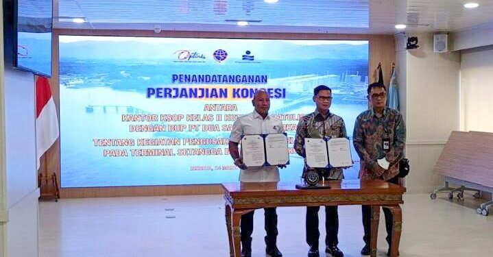 PT Dua Samudera Perkasa – Kemenhub Teken Konsesi Terminal Setangga Pelabuhan Kotabaru