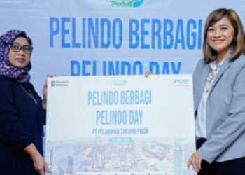 Dalam Rangka Pelindo Day, PTP Bagikan 100 Paket Sembako ke Yayasan Yatim Piatu