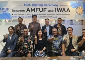 IWAA & AMFUF Teken MoU, Perkuat Penelitian Teknologi Maritim