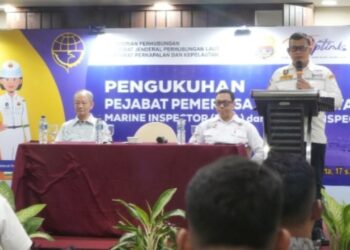Perkuat Keselamatan Pelayaran, Marine Inspector Type A dan B Dikukuhkan