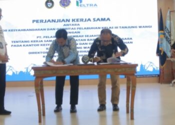 Kemenhub Teken Perjanjian Kerjasama Pemanfaatan BMN Pada Kantor KSOP Tanjung Wangi
