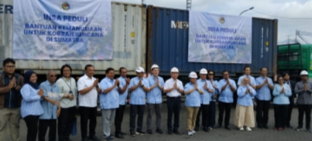 INSA Peduli ke Sumatera, Dua Petikemas Dikirim Dengan Kapal Meratus