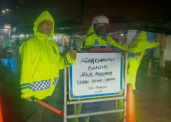 Akibat Banjir, Akses Jalan ke Ciwandan & Cigading Terputus